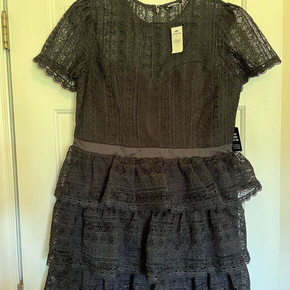 Express Dresses & Skirts - (A) Black express dress size large new with tags
